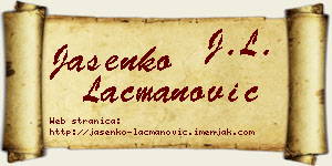 Jasenko Lacmanović vizit kartica